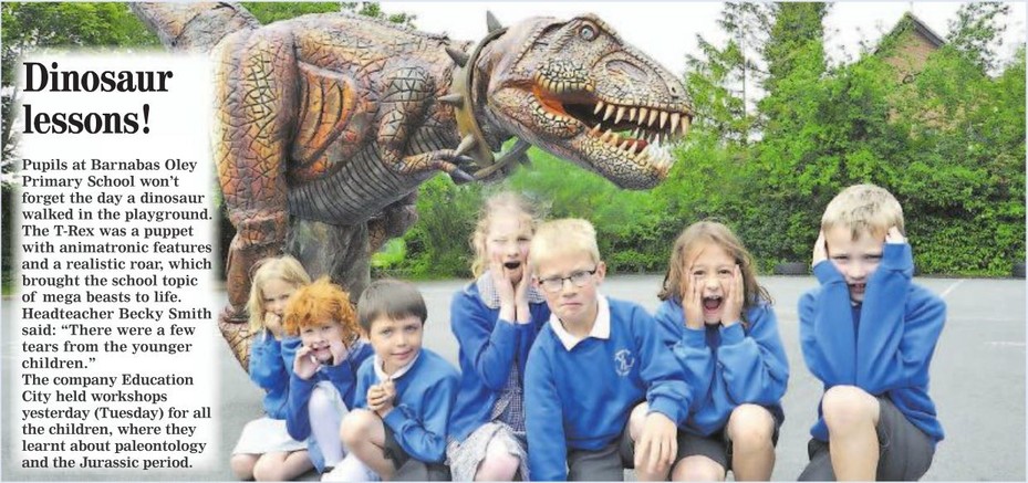 Dinosaur Visit - Hunts Post June 2015