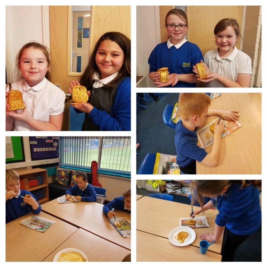 Year 4 had great fun making their own Egyptian mask to enhance their history topic - The Ancient Egyptians