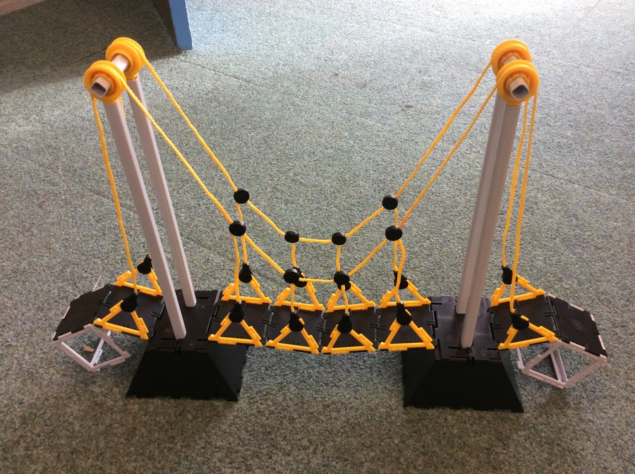 A suspension bridge