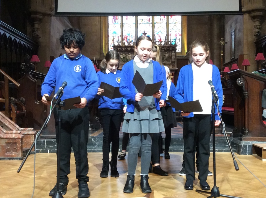 Leopard class retold the Easter story from the Bible.