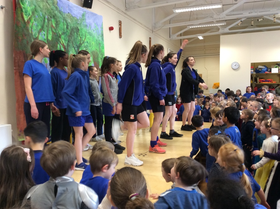 To finish the week Commonweal PE students led a whole school dance session.