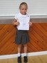 Ella was presented with her Pony Club Certificate<br>