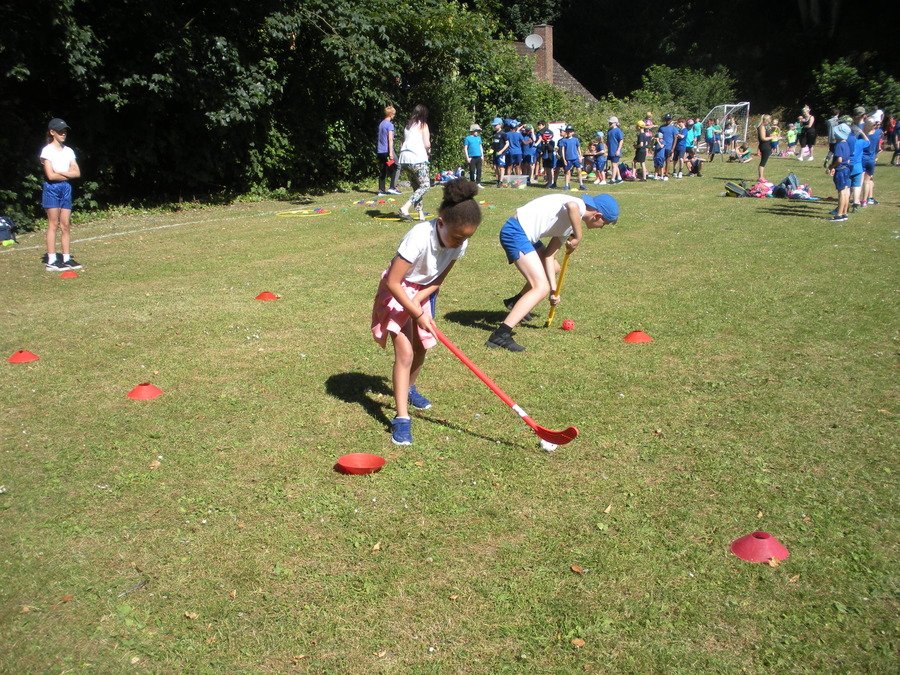 Hockey Dribble Relay