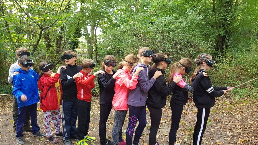 A little apprehensive at the back!