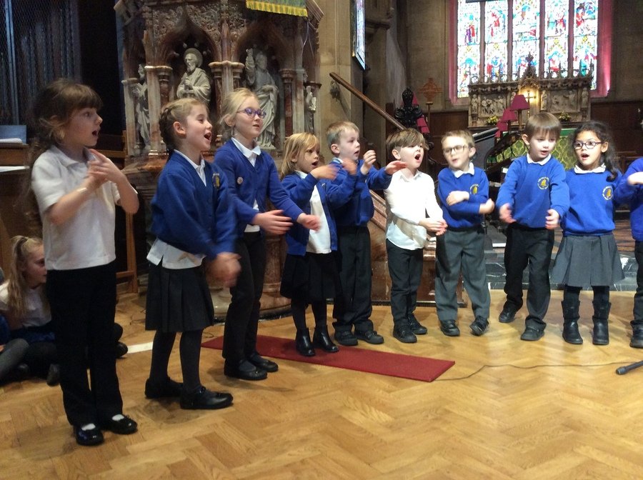 Tiger class sang 'Harvest Time.'