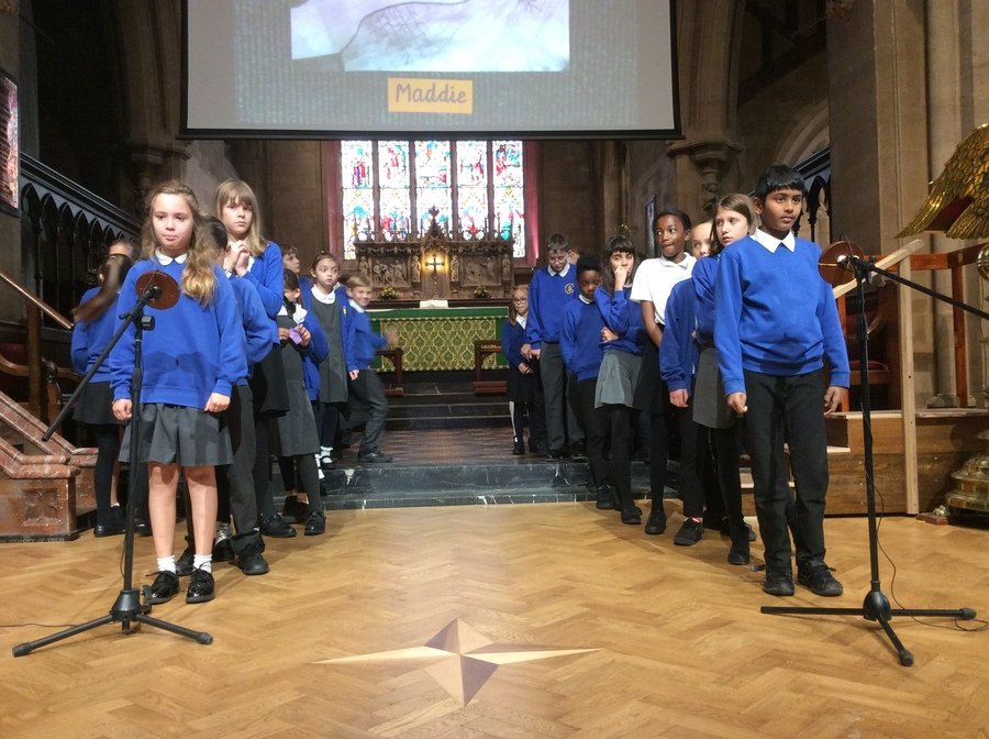 Leopard class illustrated the Parable of  the Sower as they retold the story.