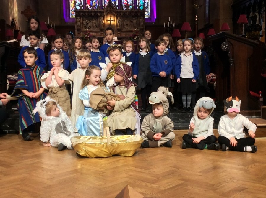 So in the place where the animals slept, Mary gave birth to Jesus, the Son of God.