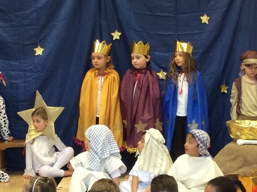 When they reached the stable they gave gifts to the baby king-Jesus.