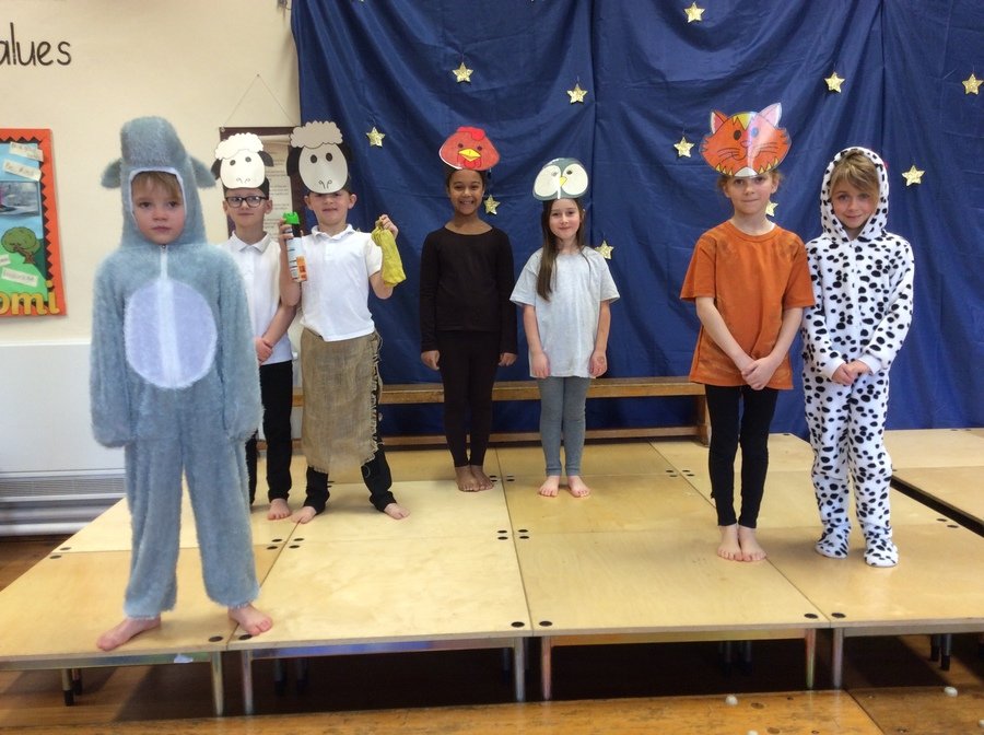 In a barn in Bethlehem , the animals discover a new arrival.