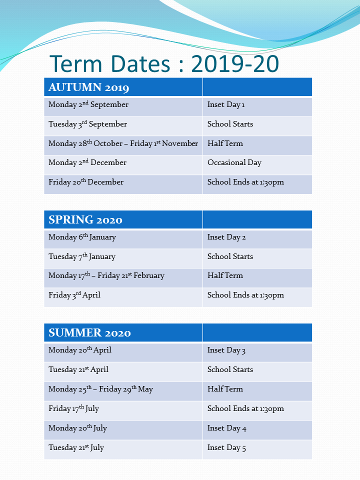 Kimpton Primary School - Term Dates