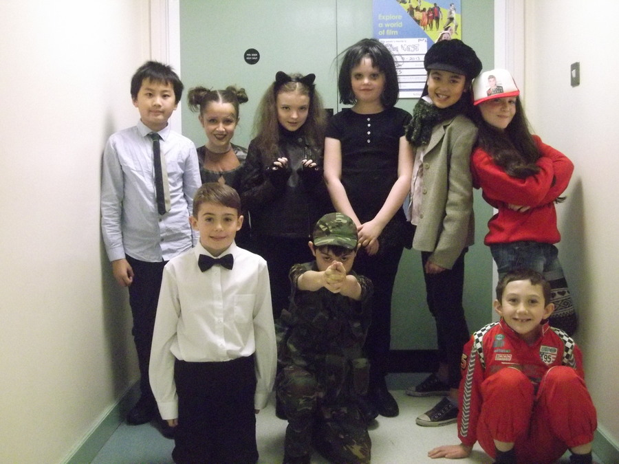 Andy, Jude, Bethany, Helen, Megan, Ellie, Adam, Shane and Tiernan pose as their favourite movie characters.