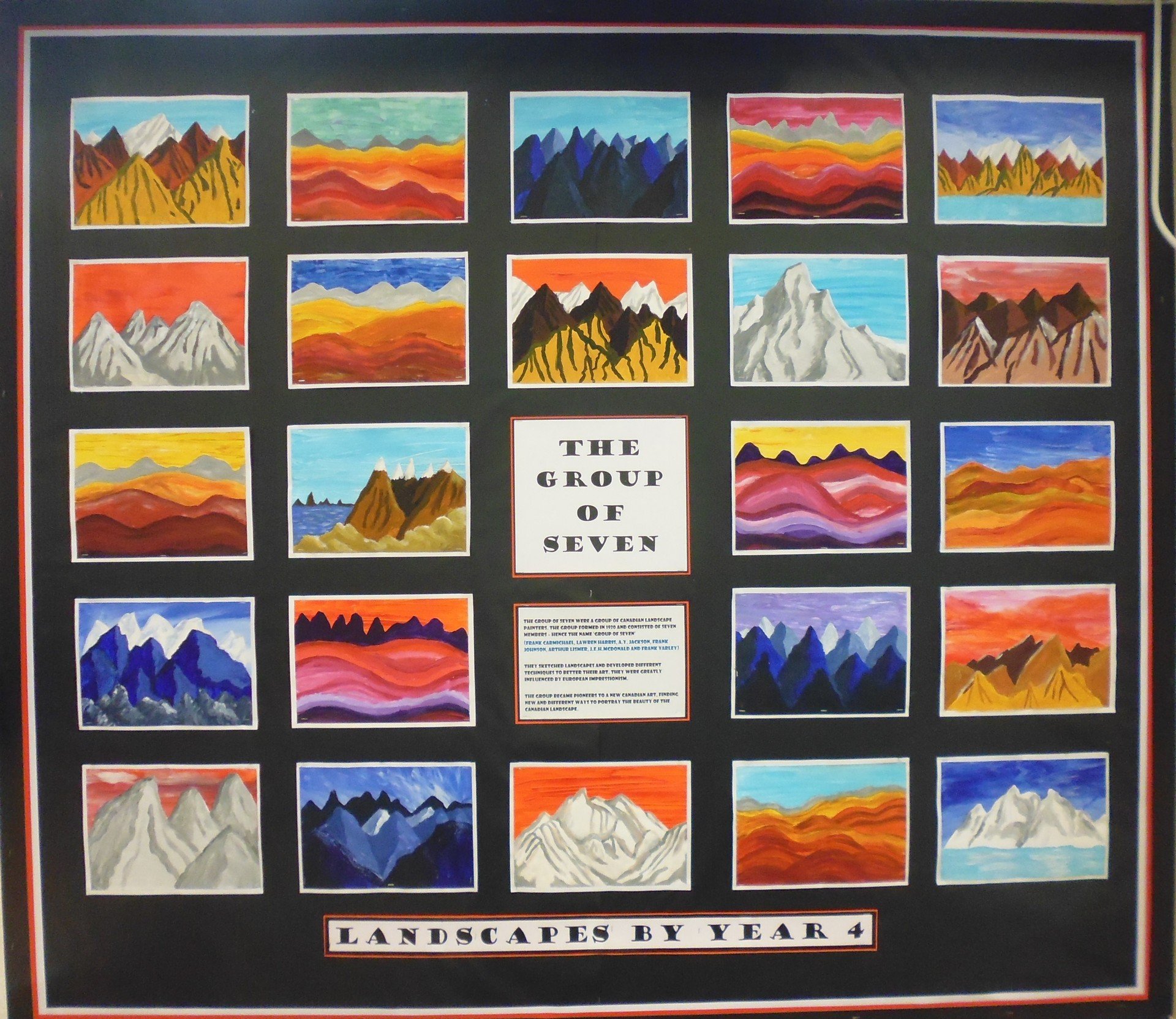 Year Four Artwork Canadian Group of 7