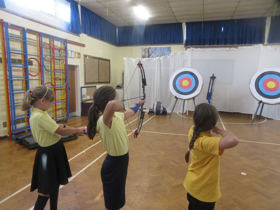 Friday<br>Archery Club<br>with Mr Sisson and Mrs Knill