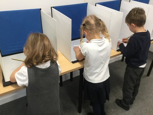 Polling booths ensure the vote is secret.