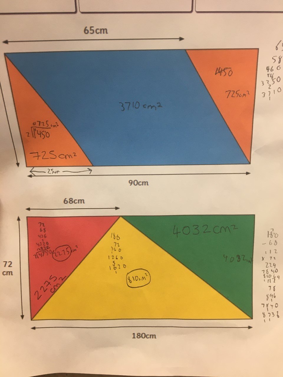 Alfie's Maths Flag Work