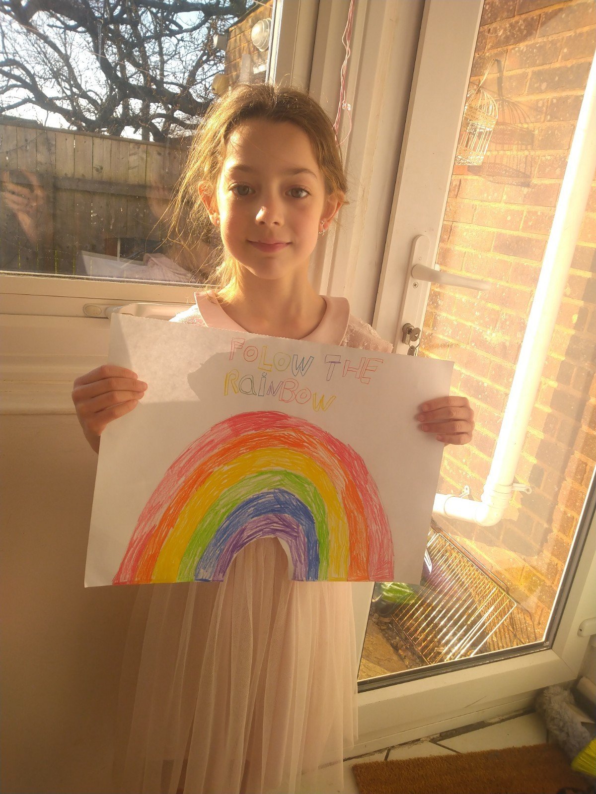 Rosie's colourful rainbow