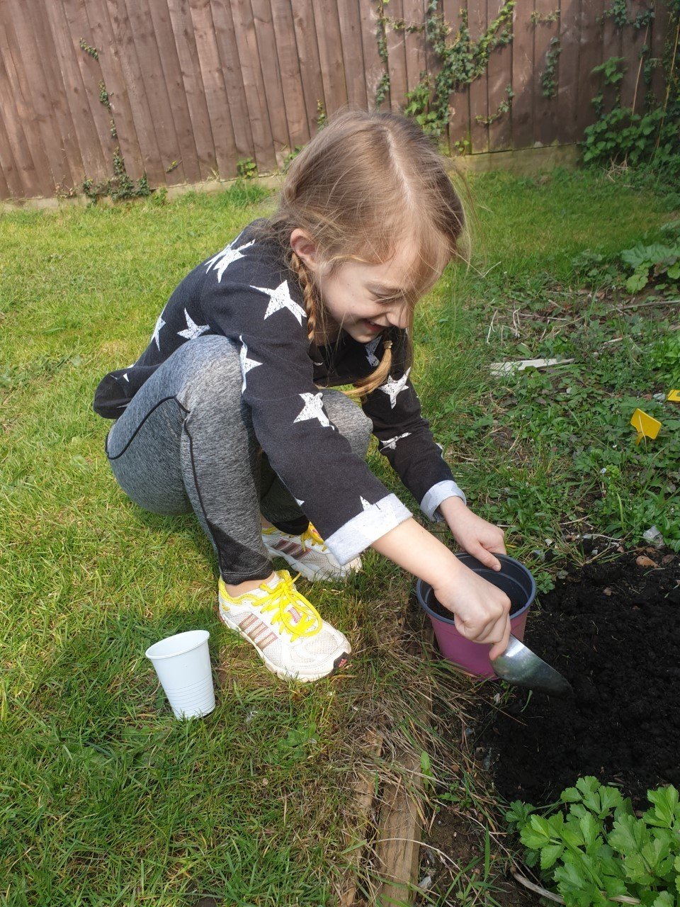 Maddie planting