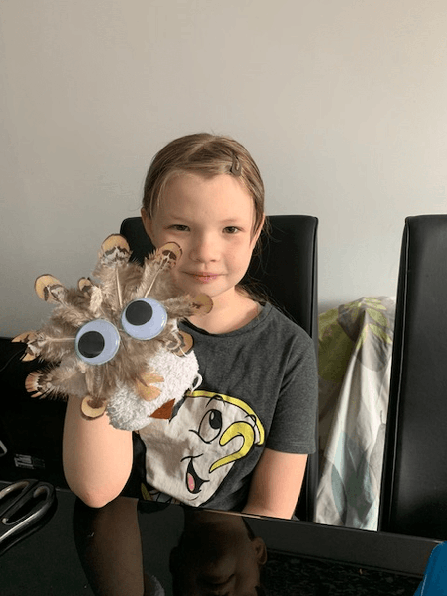 Amy Walker (year 5) sock puppets.