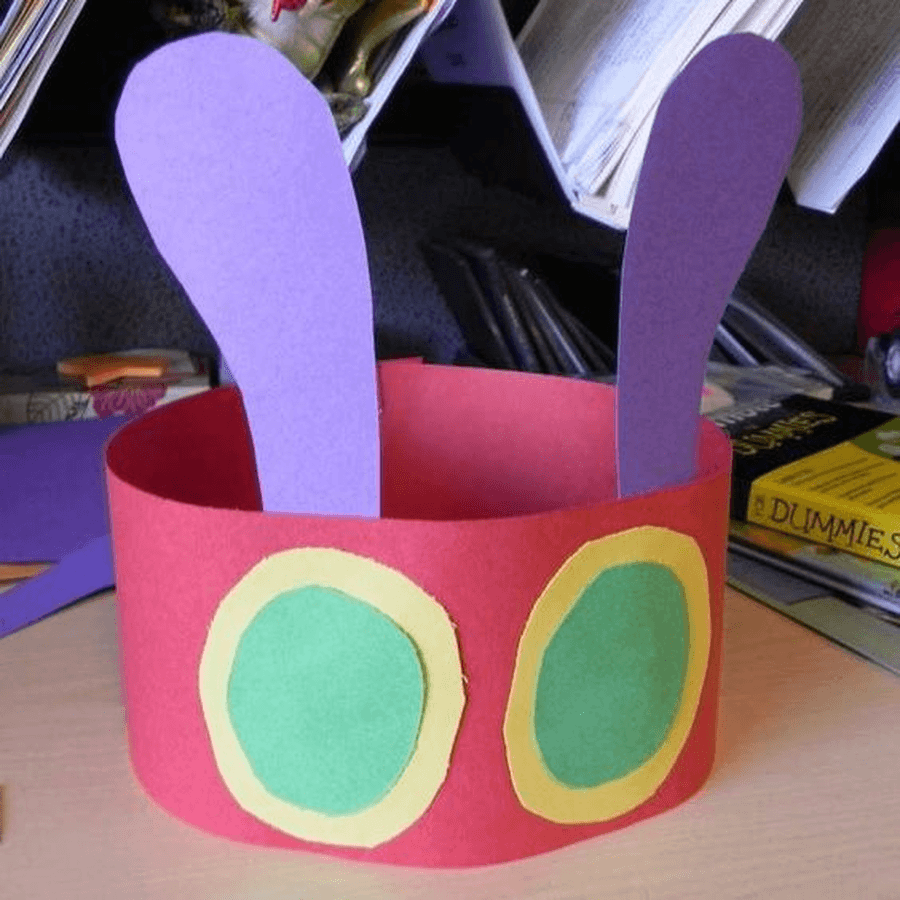 Can you make a Hungry Caterpillar hat or headband? Retell the story munching your way through the different foods.