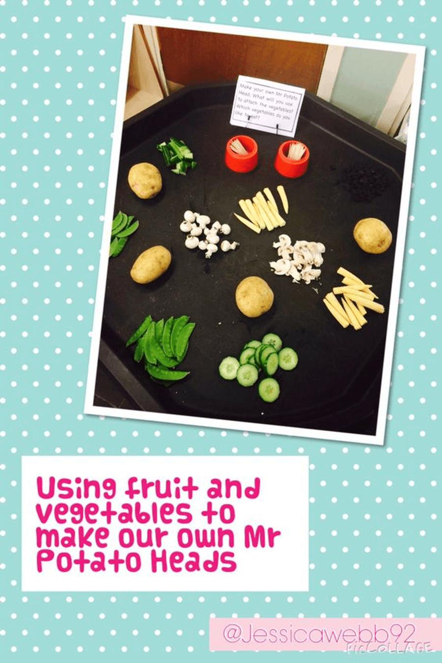 Make your own Mr Potato Heads. What would they say? Can you label him?