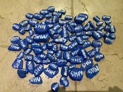 Painted pebbles for NHS