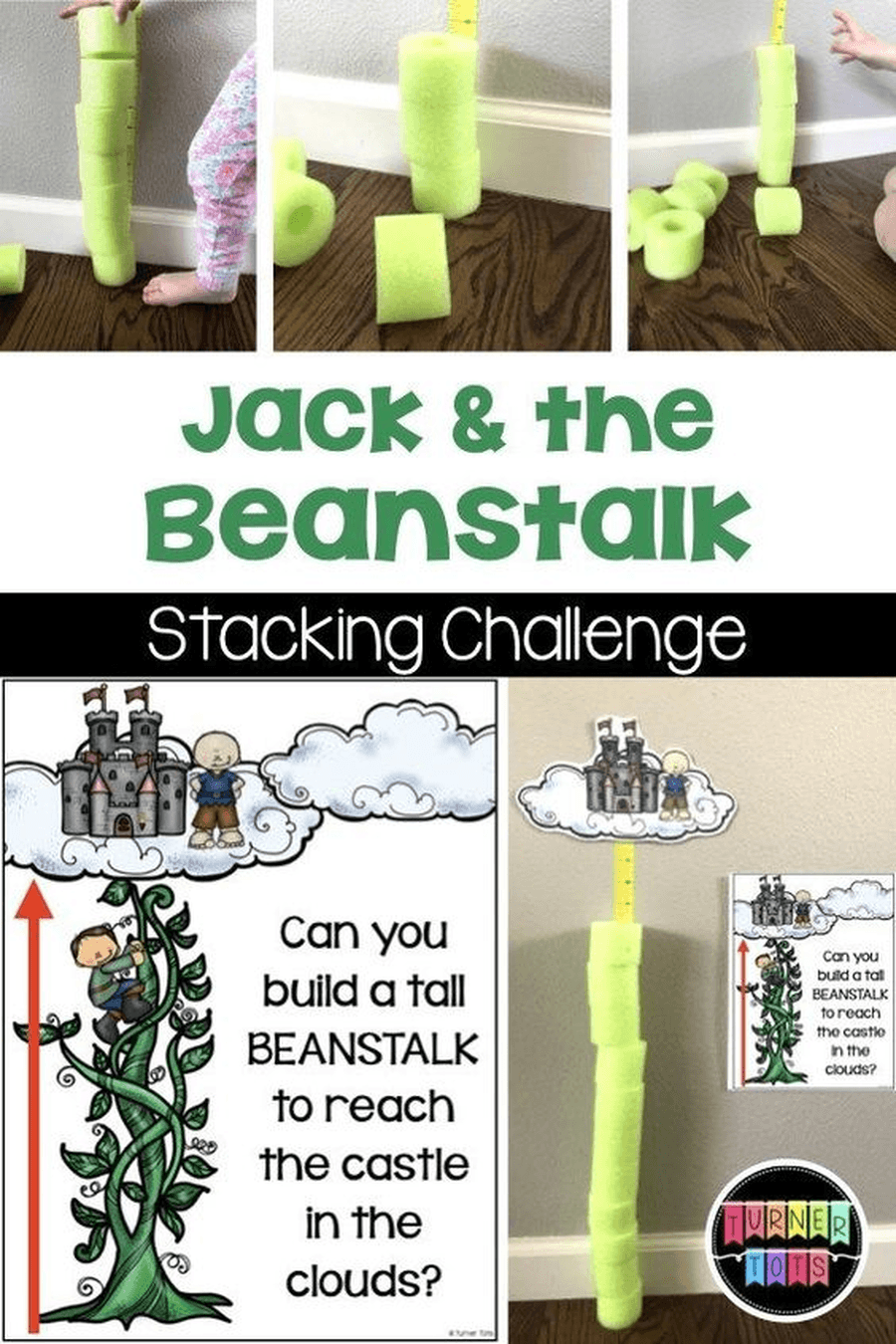 Can you build a beanstalk to reach the castle in the clouds? You could use anything in your home, boxes, cushions, Lego bricks or tins. How tall can you make it before it falls over? Are some things easier to build with than others? How can you make your stalk stronger?