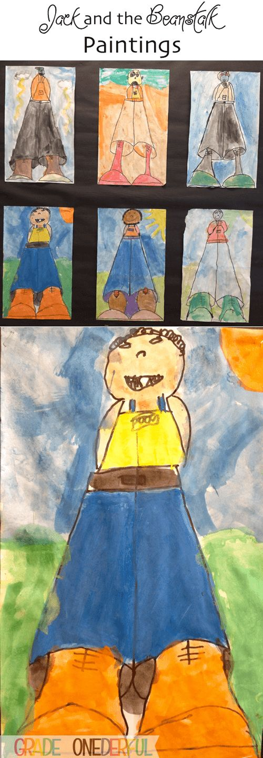 What do you think the giant looks like? Can you draw a picture of him so that everyone knows what he looks like? We would hate to bump into him when we are on our daily walk.