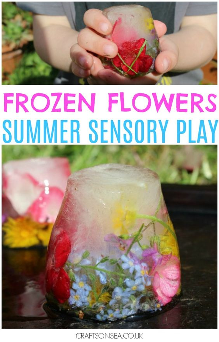 A really fun thing to do is to collect leaves or flowers from your garden or on you daily walk and put them into a cup. Add some water and then put it into the freezer. Take it out of the freezer the next day, what has happened? How can you get the flowers out again? What does it feel and smell like?