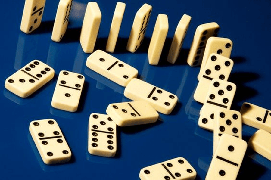 Play dominoes together and match the different number of spots. You can make your own dominoes by drawing and cutting them out of paper.