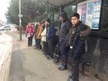 Waiting for the bus - Using public transport