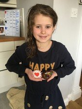 Izzy, Mya & Aimee's happy rocks<br>