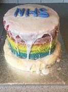 Lily (Year 6) NHS Rainbow cake