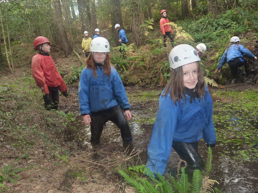 Jude, Alana and Harry are not afraid of getting wet and muddy!