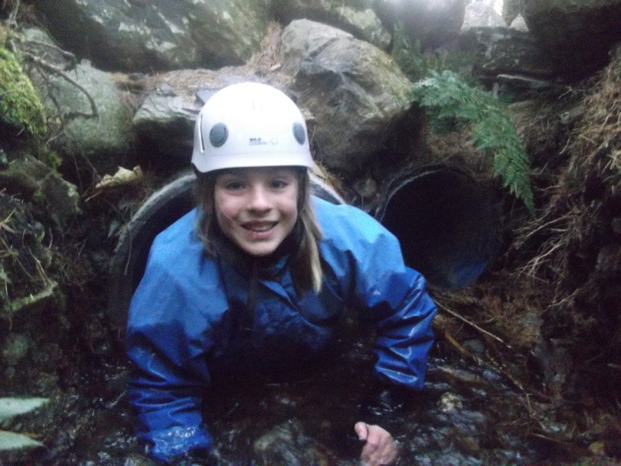 Lucy succeeds in the tunnel challenge