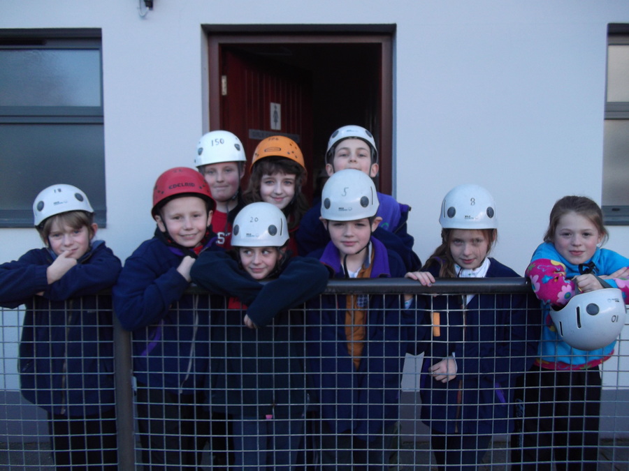 All ready for our climb