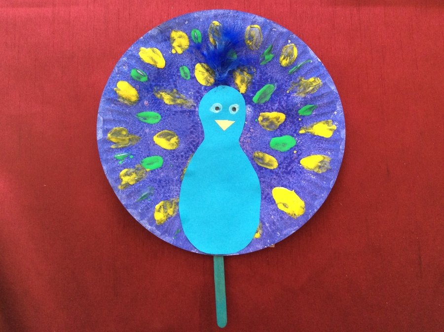 Peacock Hand Puppet