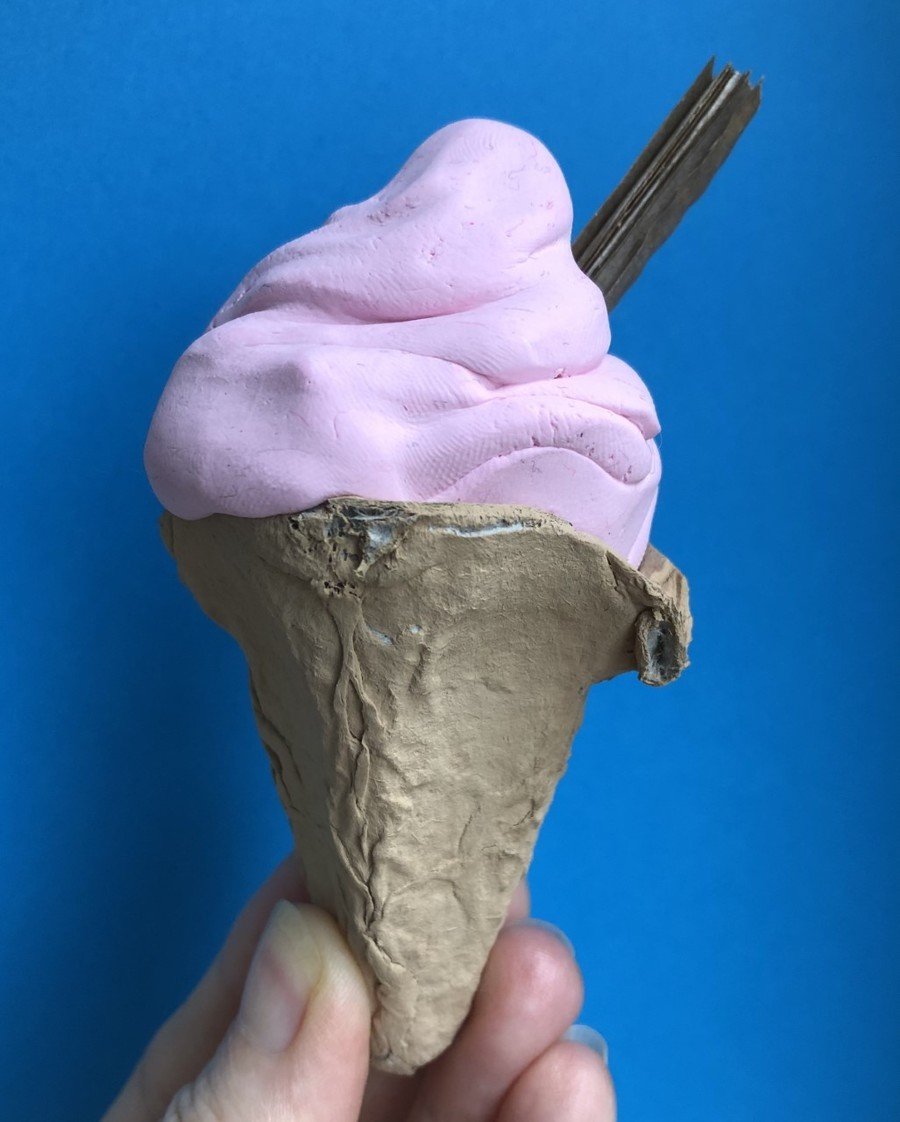Pink Cloud Dough Ice Cream
