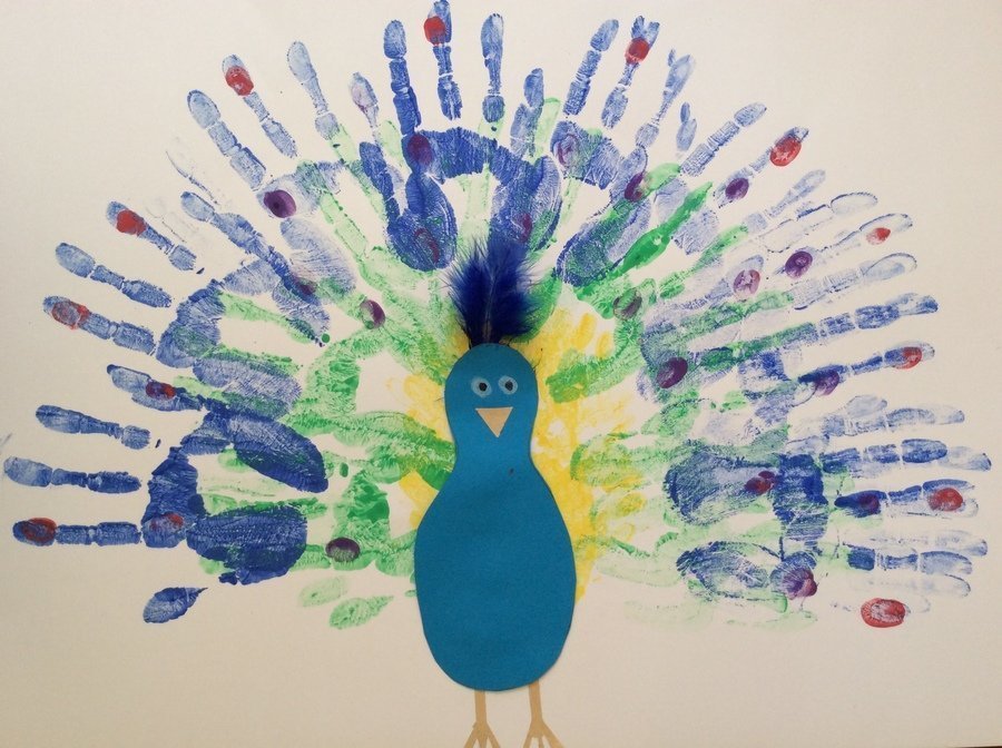 Peacock Handprint