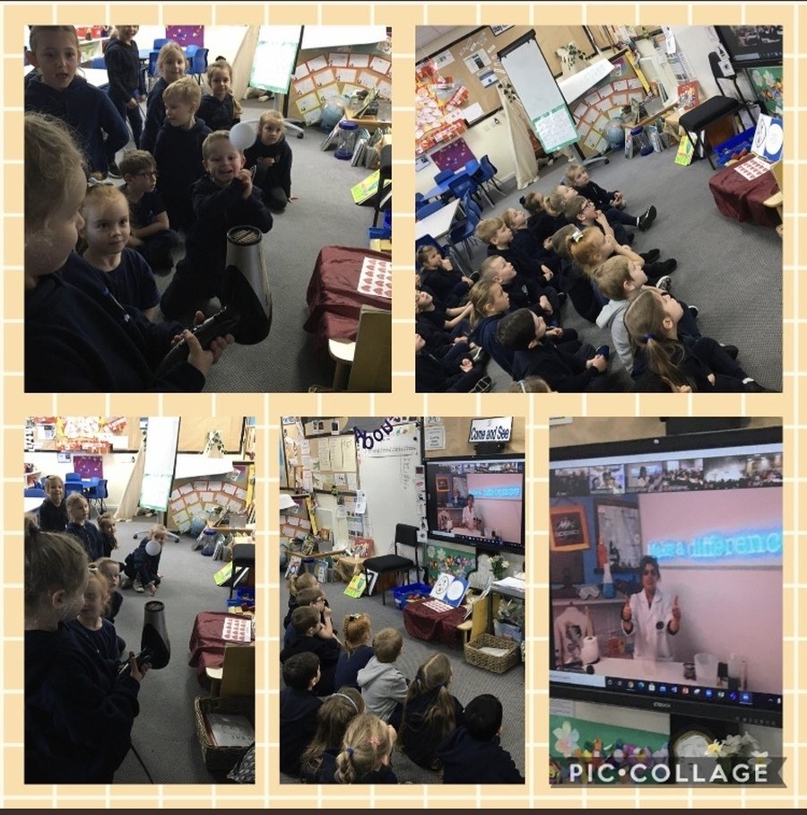 Years 1 to 6 experienced an interactive virtual Science assembly with the company ‘Mad Science’. It was clear that we have a number of budding scientists in our school.