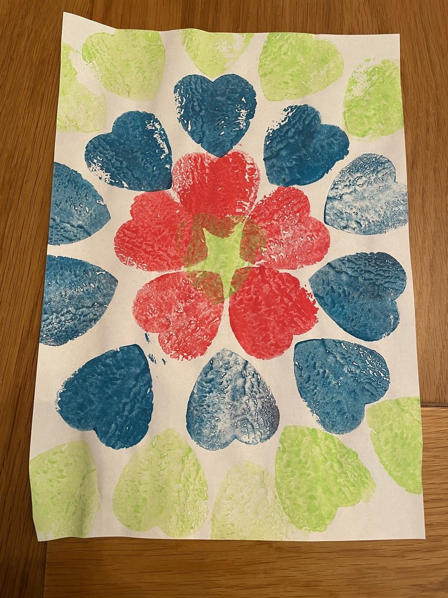 Multicolour hearts