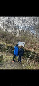Lucas and his brother learning about our local  area
