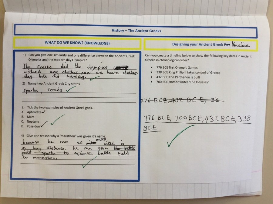 Displaying learning and using low stakes quizzes