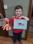 Miles's dragon picture and Chinese lantern
