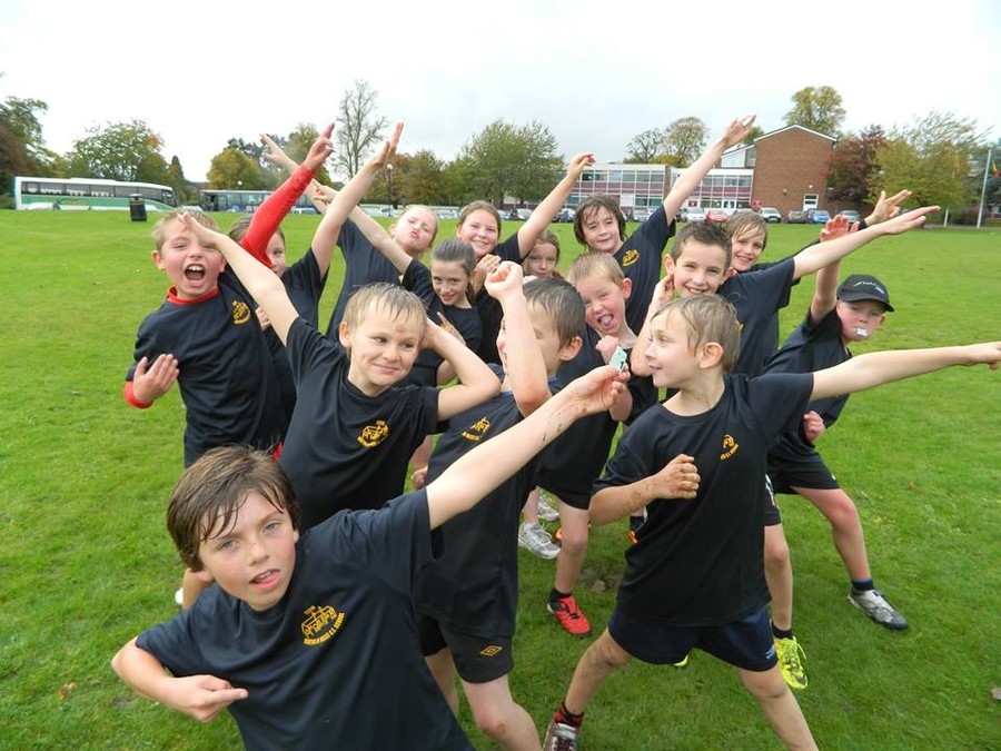 Very wet cross country competition