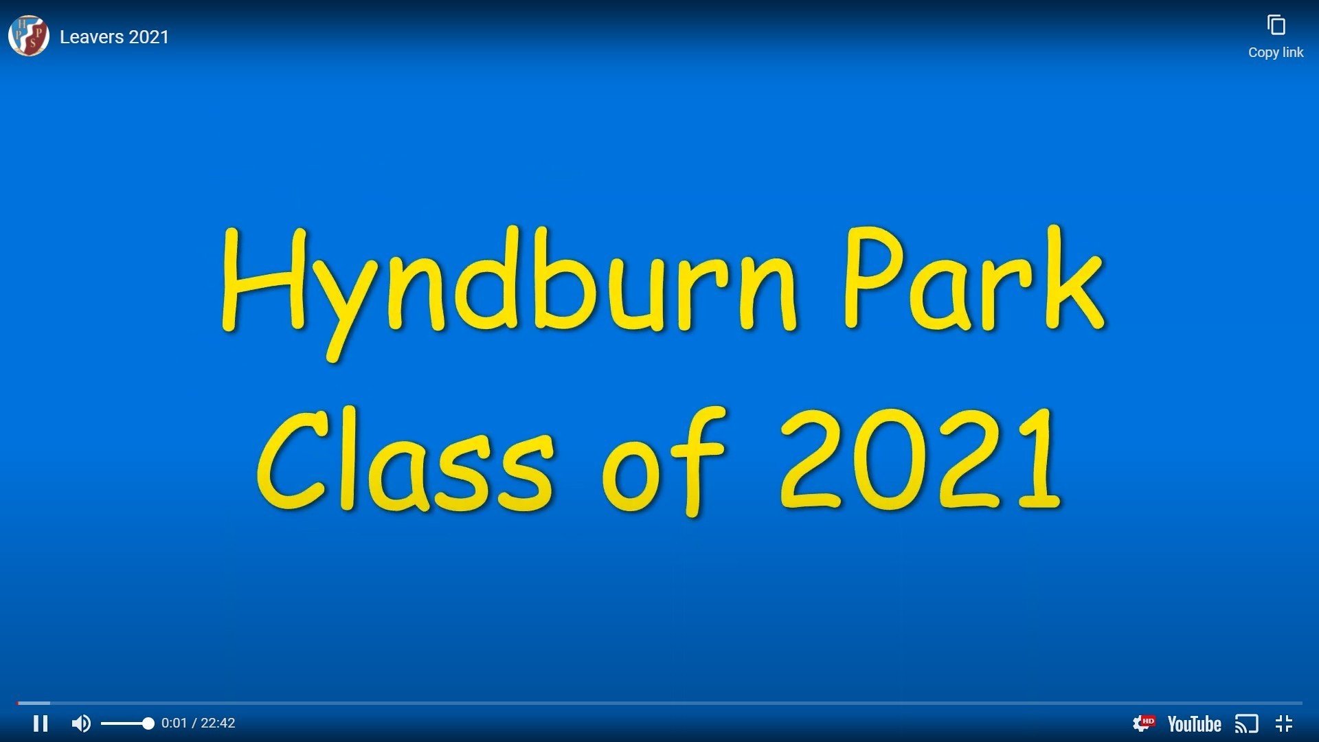 Leavers 2021 Video Link