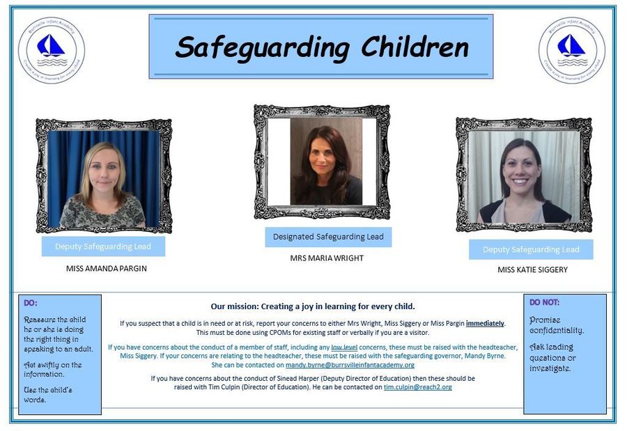 Burrsville Infant Academy - Safeguarding