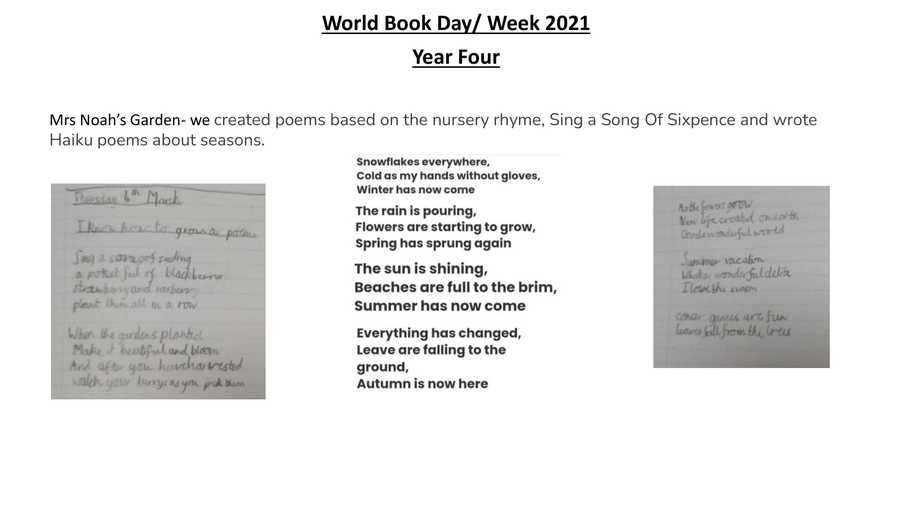 Year 4 - World Book Day 2021 - 1