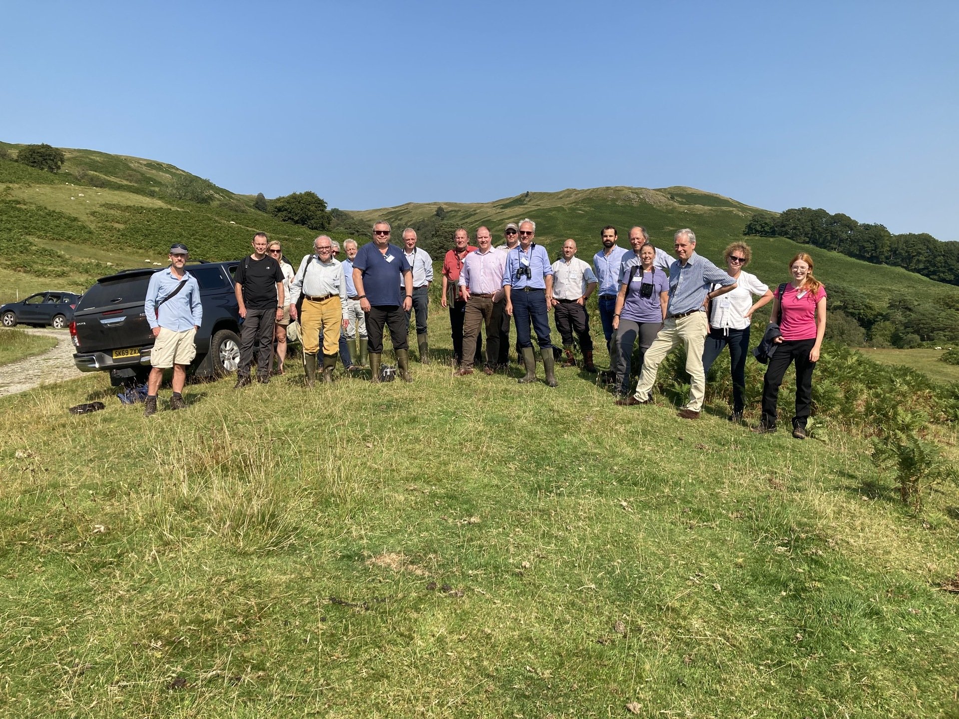 Members of Scotland's Moorland Forum visit to Auchlyne Estate - August 2021