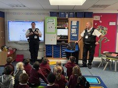 The Police came to talk to Reception, 1 & 2