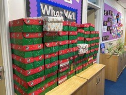 Thank you for all our shoebox donations for Operation Christmas Child